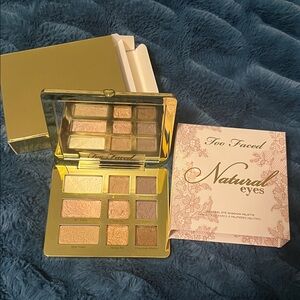 Too Faced Natural Eyes Palette - Gold and Brown Hues - NEW never used